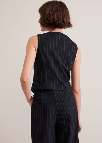 Phase Eight Pia Pinstripe Jackets Navy Australia | RH9235760